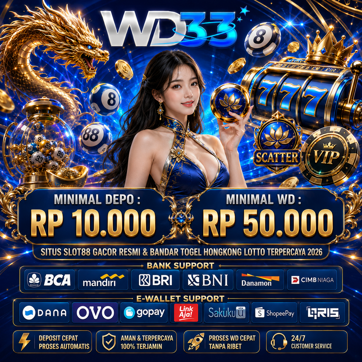 WD33: Situs Slot88 Gacor Resmi & Bandar Togel Hongkong Lotto Terpercaya 2026